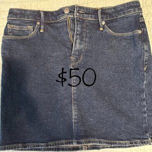 Good American Jean Skirt